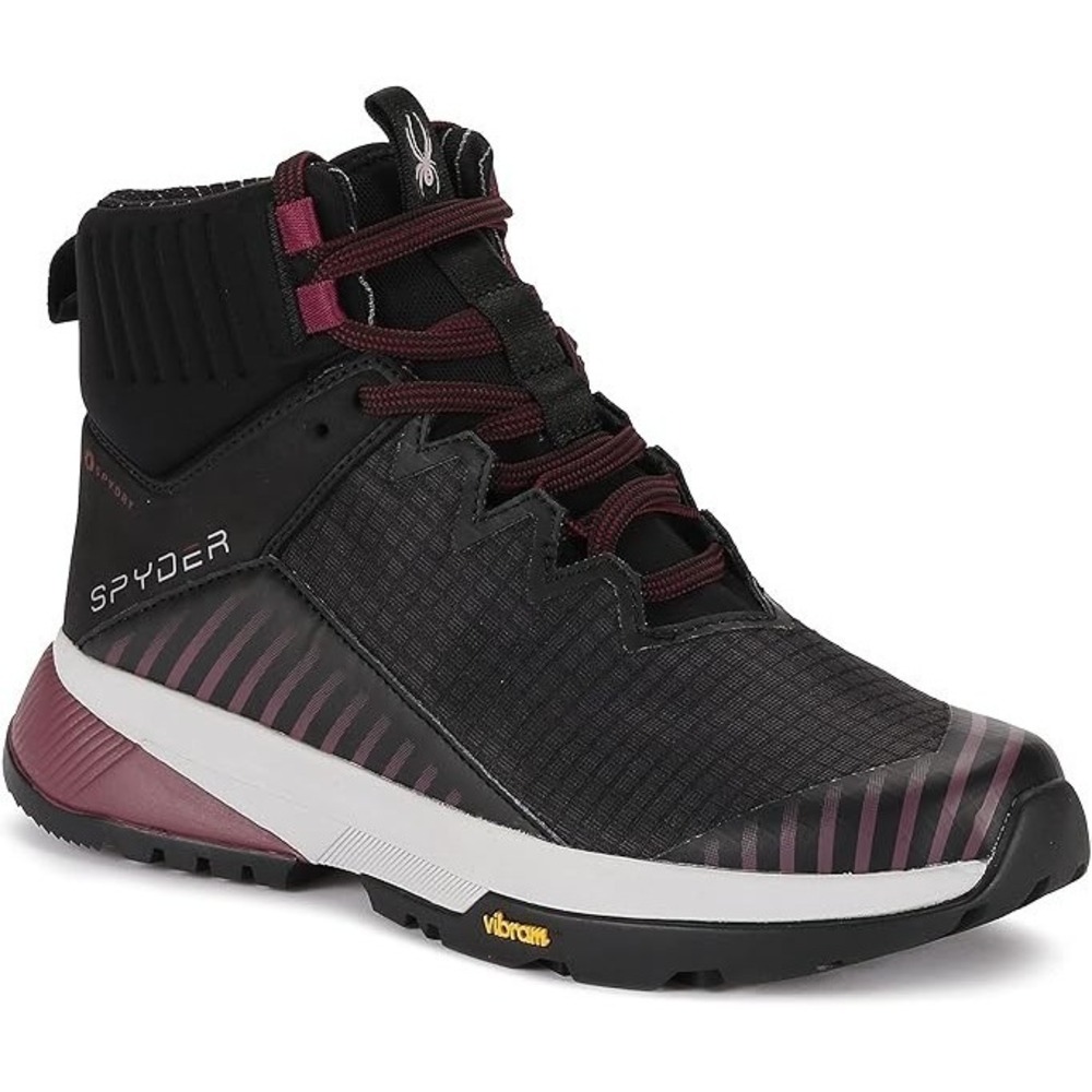 SPYDER® (Women's 7 M) Summit™ Mid Waterproof Hiking Boot w/ Vibram, Black/Purple